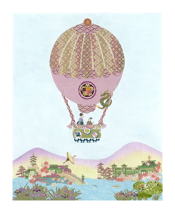 Balloon Over Kyoto by Shannon Skinner
