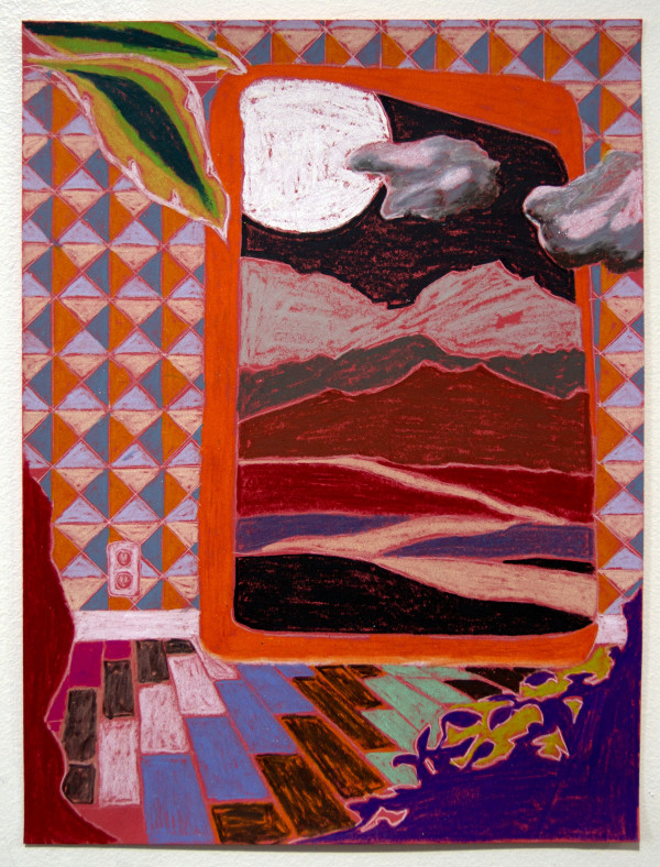 Orange and Purple Paper Landscape by Mathew Tucker