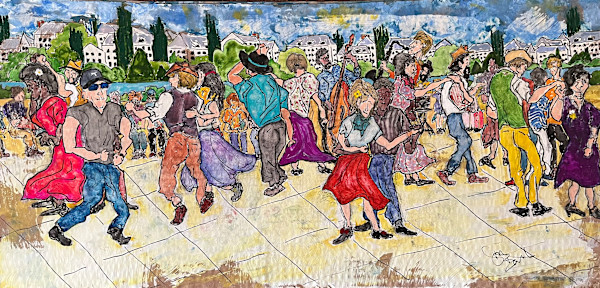 La Guinguette (Dancing along the banks of the Vienne) by Don Barnett