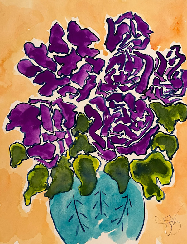 Purple Roses by Don Barnett