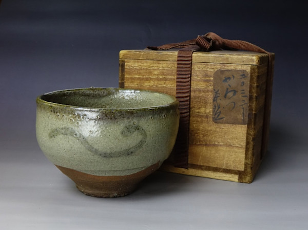 Kawakujira (Whale Skin) Karatsu Chawan by Unknown