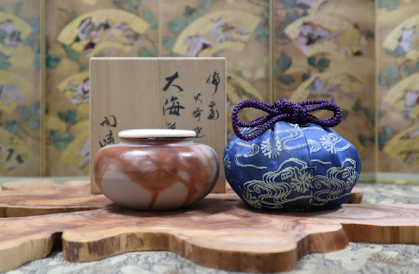 Bizen Yaki Chaire, Toho Kimura 木村陶峰 Tōshō-en Kiln by Toho Kimura 木村陶峰