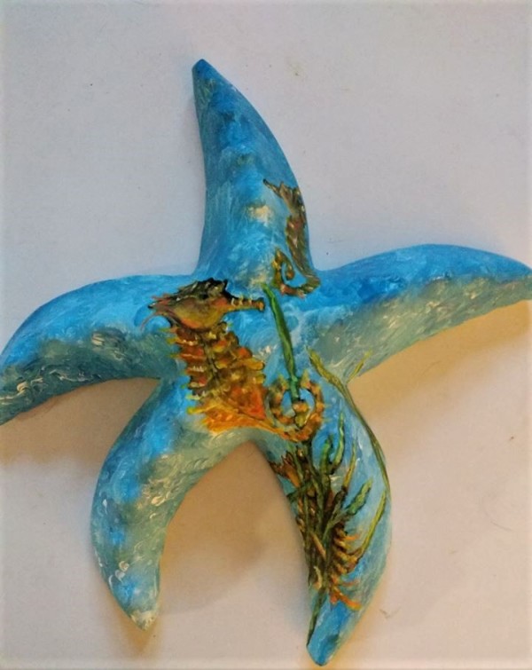 Starfish Seahorses by Lora Wood