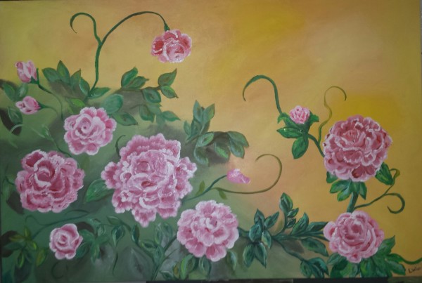 Mom's Roses by Lora Wood