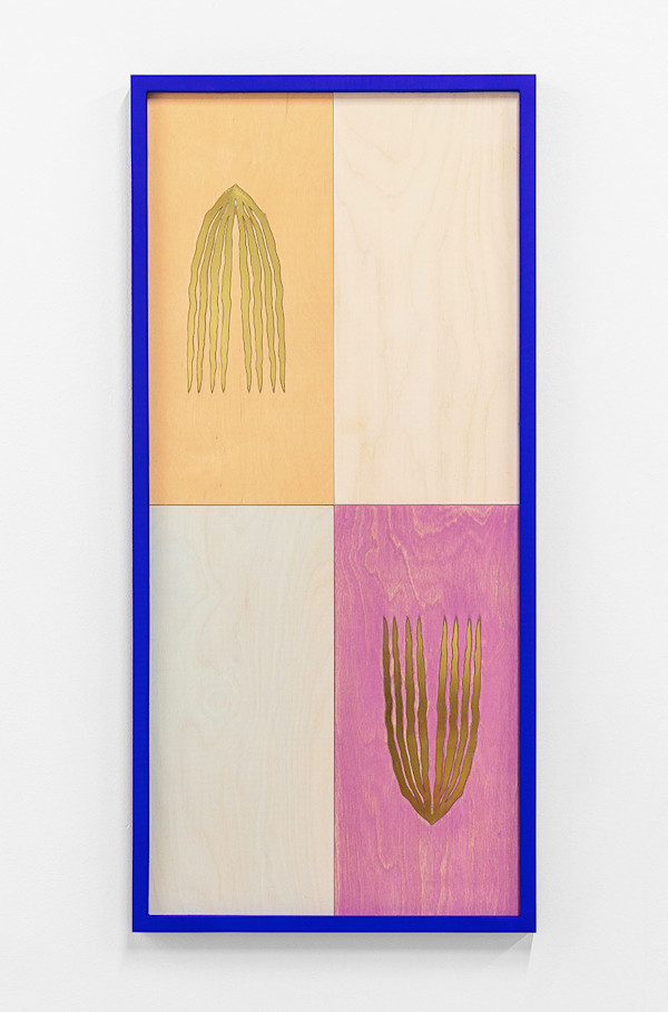 Title: Quarter Palmette (Ultramarine) by Elspeth Schulze