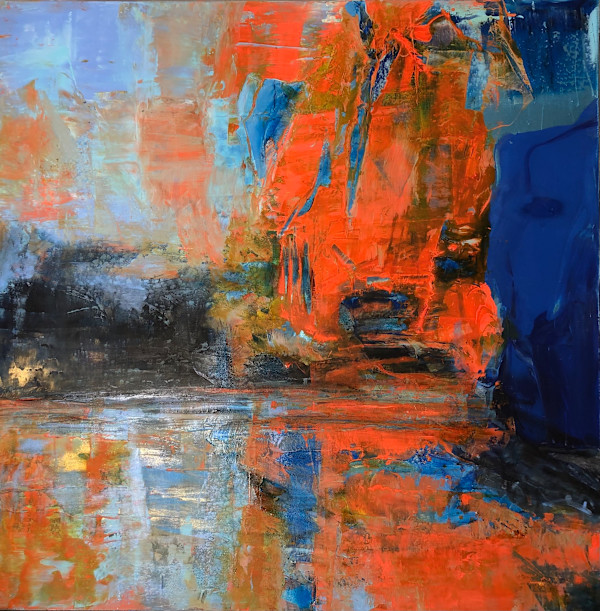 Elements of nature 2  Oil on canvas, 100 cm x 100 cm by Elvira Heimann