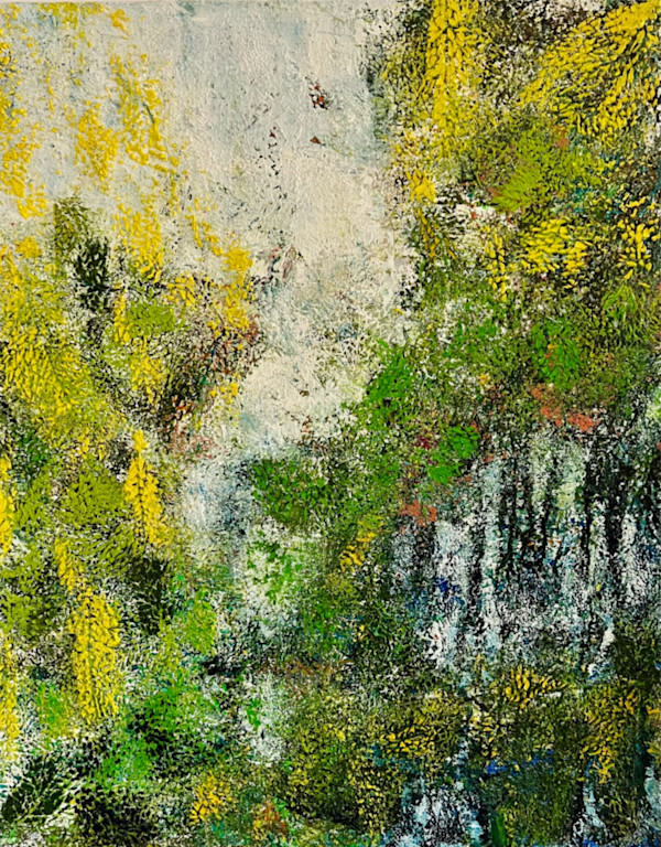 Evolution of the senses 19  acrylic and oil on canvas, 100 cm x 50 cm by Elvira Heimann