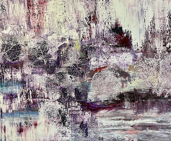 Evolution of the senses 4  acrylic and oil on canvas, 100 cm x 120 cm by Elvira Heimann