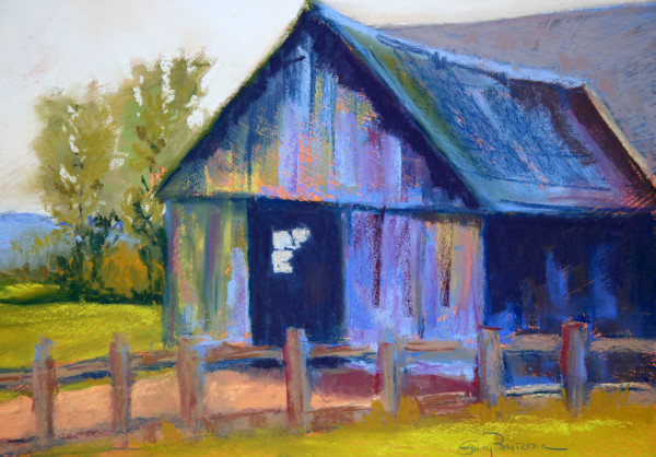 Blue Barn by Ginny Burdick