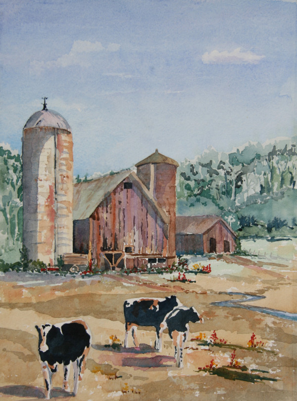 Cows in the Morning by Ginny Burdick
