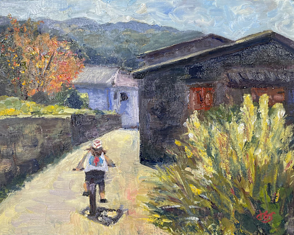 Cycling in Greve in Chianti, Tuscany by Jennifer Gorman-Strawbridge
