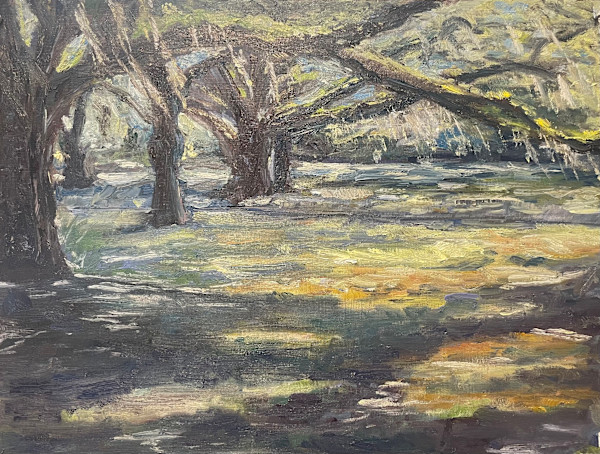 Live Oaks and Spanish Moss (study) by Jennifer Gorman-Strawbridge