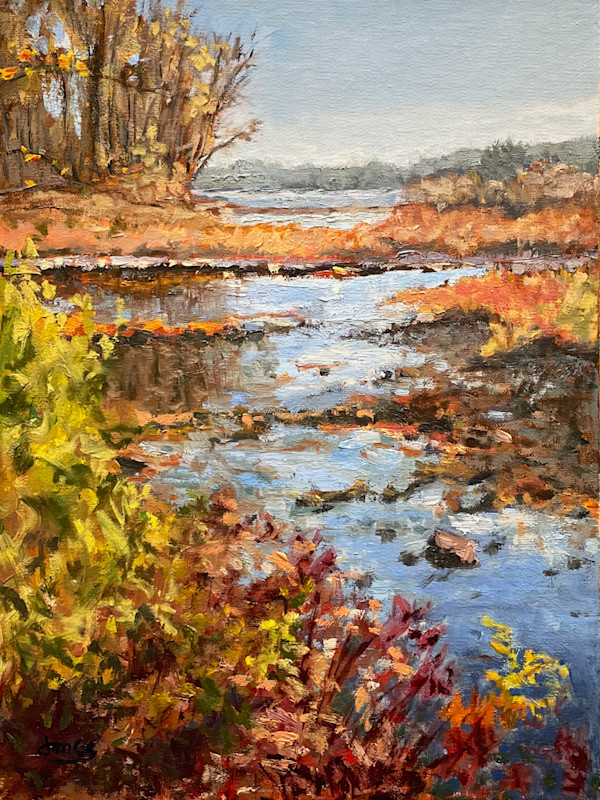 Where Nishisakawick Creek Meets the Delaware by Jennifer Gorman-Strawbridge