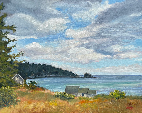 Clouds Over Little River, Downeast by Jennifer Gorman-Strawbridge