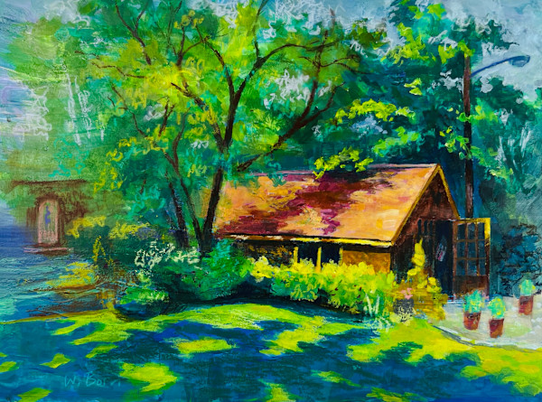 Golden Hour, Shed at Freeman Garden by Wendy Born, Image 1.