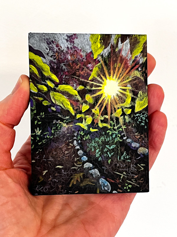 Light Journey, Petite Original 3 by 4 inches by Wendy Born