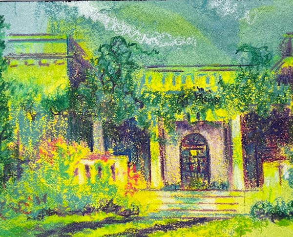 Golden Hour, Petite Original 3 by 4 inches by Wendy Born