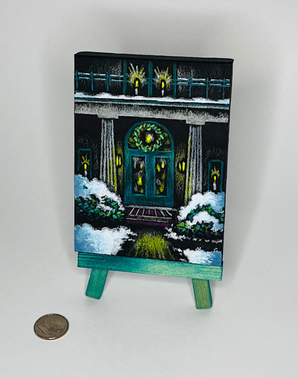 Holiday Home, Petite Original 3 by 4 inches by Wendy Born