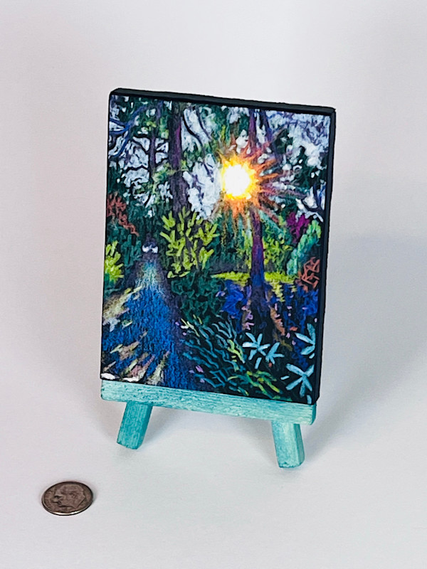 Mystic Morning, Petite Original 3 by 4 inches by Wendy Born