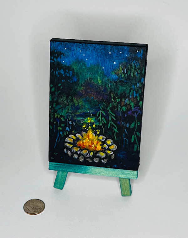 Ring of Fire, Petite Original 3 by 4 inches by Wendy Born