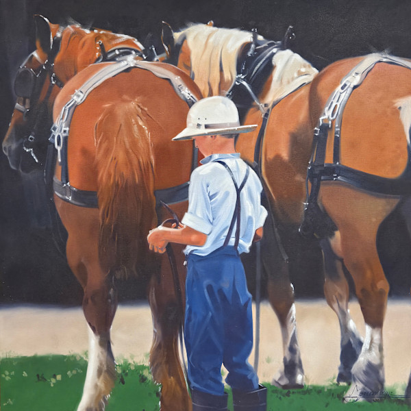 Boy Waiting with Horses by Matthew Jacobson, Image 1.