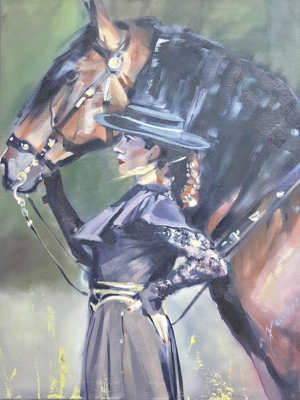 Black lace dress by Horse by Matthew Jacobson, Image 1.