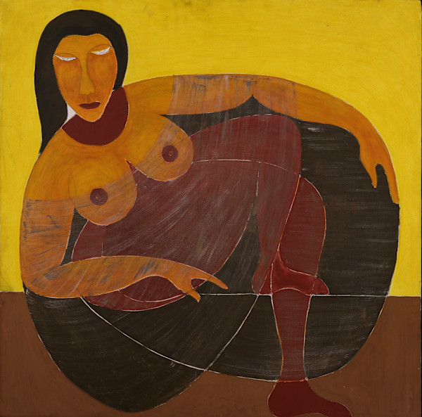 Reclining Woman by Aditya Prakash (1924-2008)