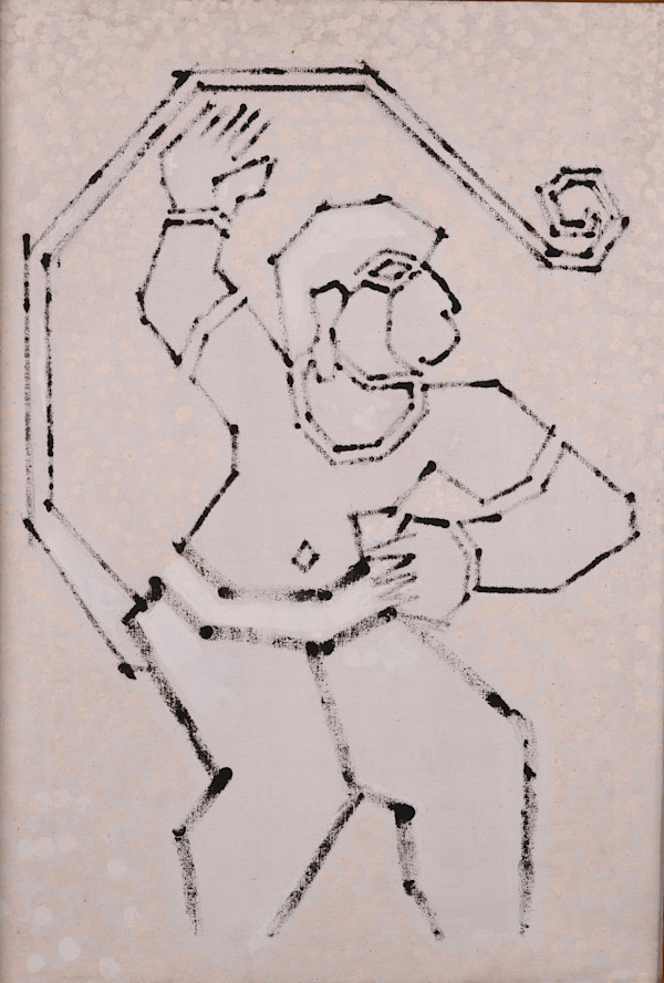 Hanuman in Lanka by Aditya Prakash (1924-2008)