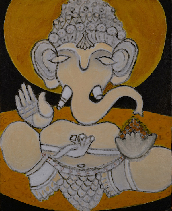 Ganesha with Open Hand by Aditya Prakash (1924-2008)