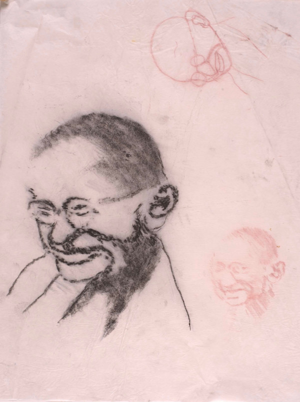 Gandhi Sketches by Aditya Prakash (1924-2008)