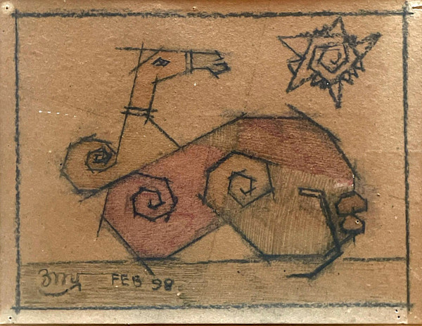 Prep drawing_Seated Camel by Aditya Prakash (1924-2008)