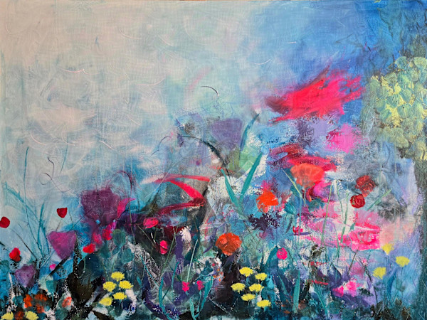 Abstract Botanical 36 x 48 by Lisa Wommack, Image 1.