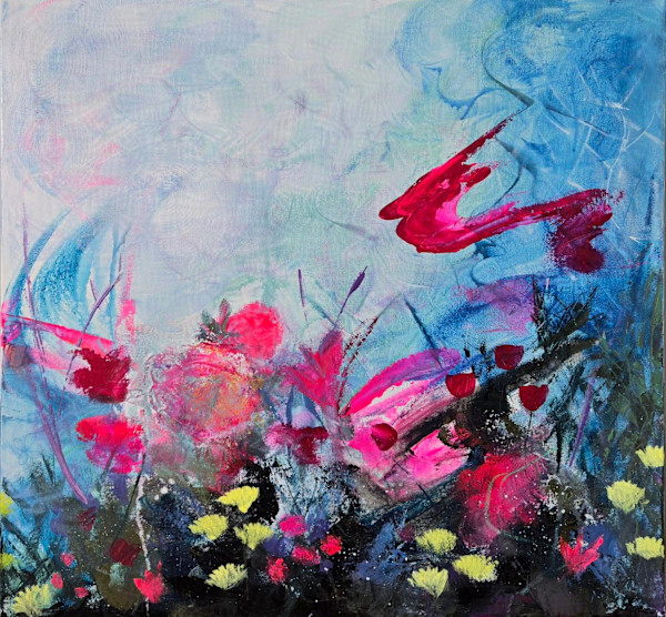 Abstract Botanical Diptych 2 of 2 by Lisa Wommack, Image 1.