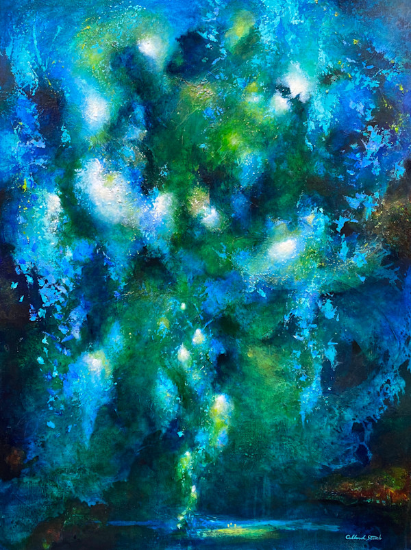 Green Room Showering Me With Luminescence by Mary Ellen Calland Strack