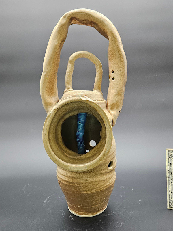 Life Vessels: Unusable Teapot Series - Blue Dots by JOHN GOOD