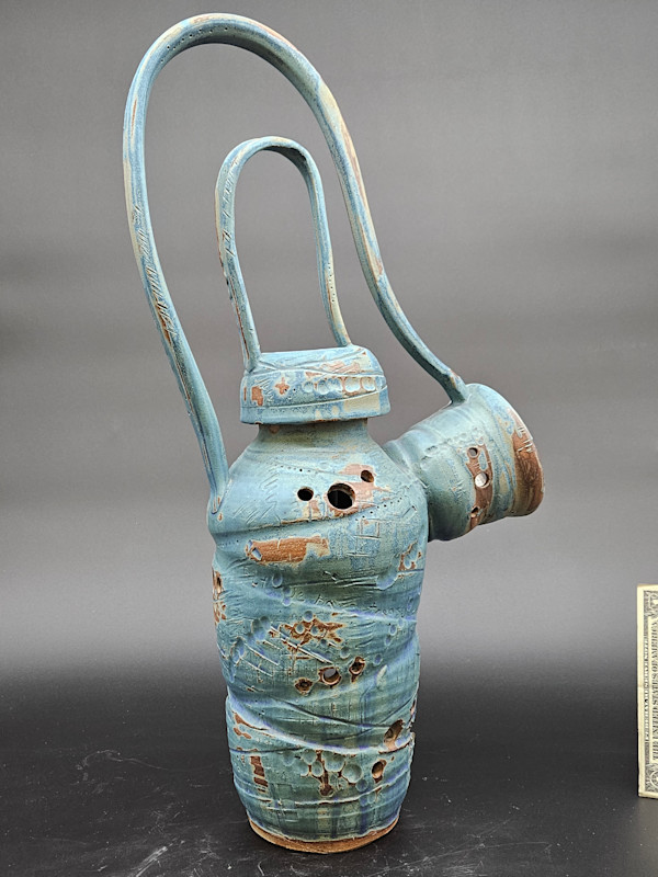Life Vessels: Unusable Teapot Series - Close to a breaking point by JOHN H GOOD
