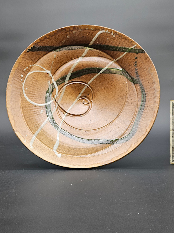 Life Vessels: Tempest Bowl Series - White Circle, Green Circle by JOHN H GOOD