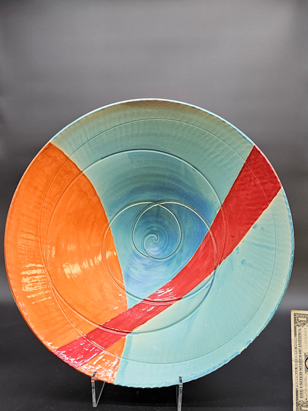 Life Vessels: Tempest Bowl Series - Orange Sun by JOHN H GOOD, Image 1.