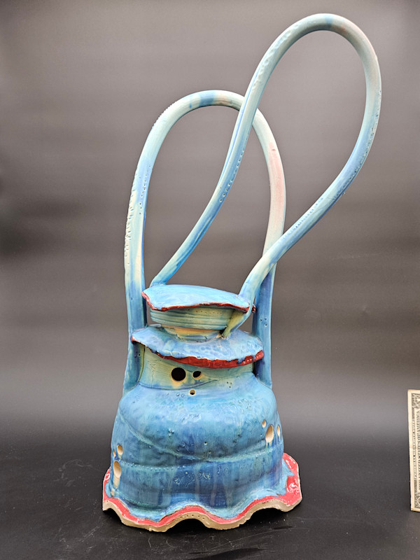 Life Vessels: Clay Bag Series -  Can't Get Away Fast Enough by JOHN H GOOD, Image 1.