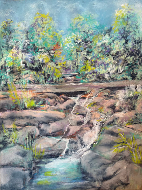 Atlanta Botanical Garden Waterfall by Barbara Wentzell Jaquith, Image 1.