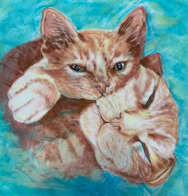 Spritz and Fireball Cuddling by Barbara Wentzell Jaquith