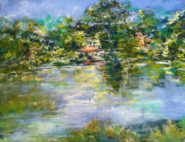 View Across Pine Lake by Barbara Wentzell Jaquith, Image 1.