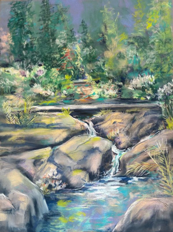 Mr. Fockele's Waterfall: Atlanta Botanical Garden by Barbara Wentzell Jaquith