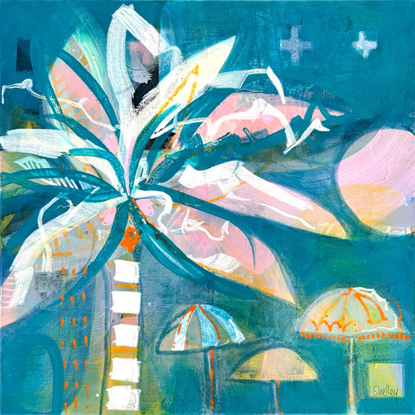 Find me under the palm tree II by Shelley Wales