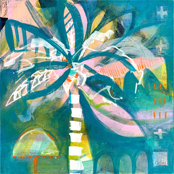Find me under the palm tree III by Shelley Wales