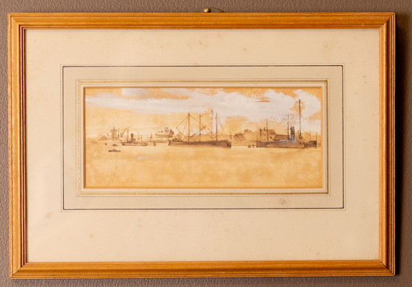 Harbor Scene by Anthony Cooke