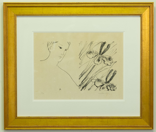 Man and flowers by Walter Stein