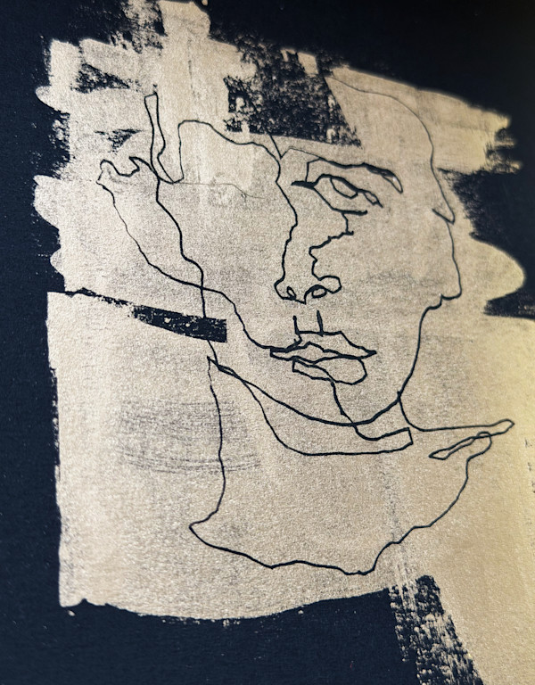 Oro y Carbon # 3 by Monica Bachue