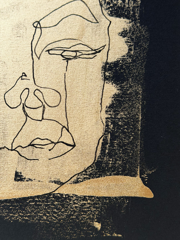 Oro y Carbon # 2 by Monica Bachue