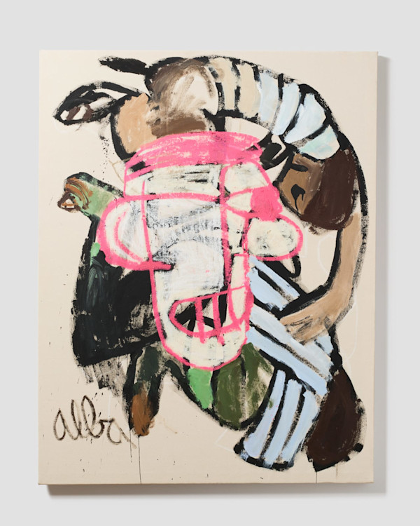 Rolling Brown Figures by andrew alba